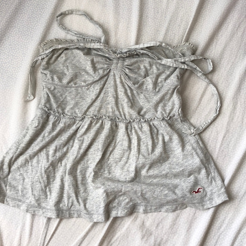 Grey halter